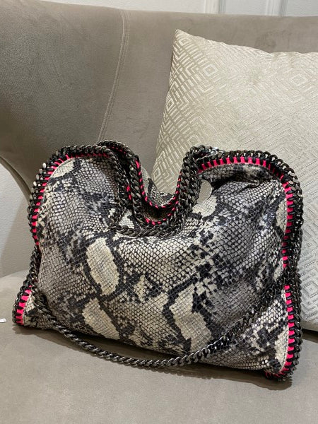 Stella Mccartney Bicolor Python Bag-handbag-Stella Mccartney-The Closet Egypt
