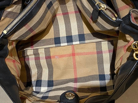 Burberry Black Banner House Check Bag-handbag-Burberry-The Closet Egypt