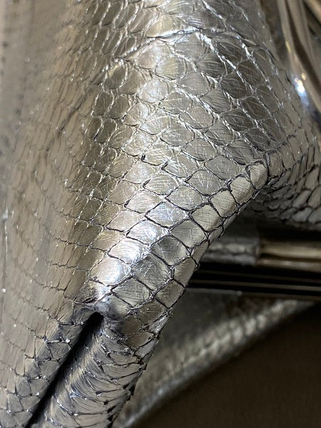 Valentino Silver Python Supervee Clutch Bag-Clutch Bag-Valentino-The Closet Egypt