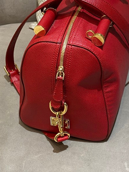 Dolce & Gabbana Red Boston Bag-handbag-Dolce & Gabbana-The Closet Egypt