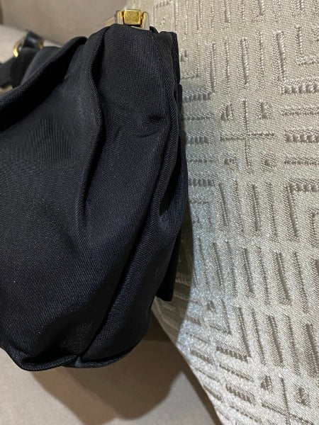 Prada Black Nylon Bow Wristlet Mini Clutch-Clutch-Prada-The Closet Egypt