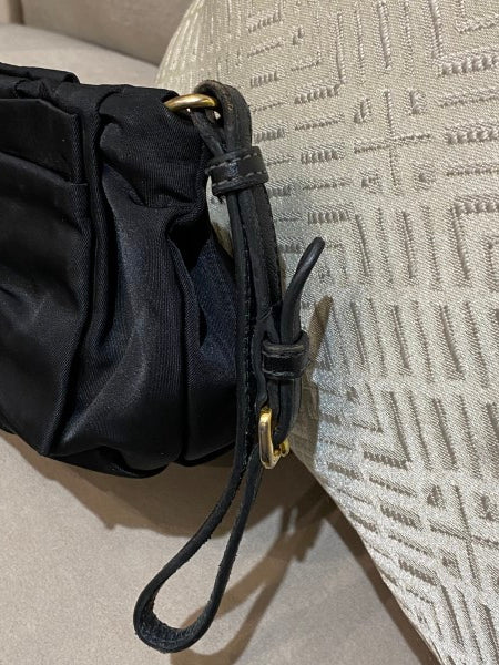 Prada Black Nylon Bow Wristlet Mini Clutch-Clutch-Prada-The Closet Egypt