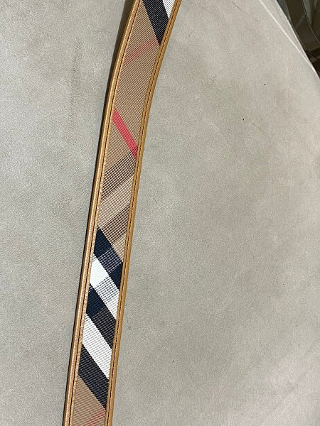 Burberry Camel Haymarket Belt 42-Belt-Burberry-The Closet Egypt