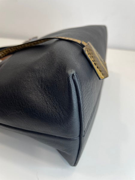 Fendi Black Python Handle By The Way Bag-handbag-Fendi-The Closet Egypt