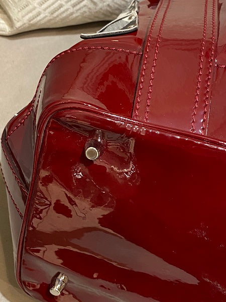 Burberry Dark Red Nova Check Warrior Bag-handbag-Burberry-The Closet Egypt