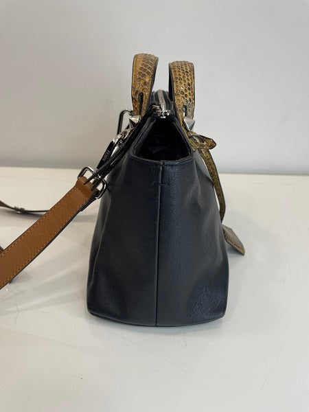 Fendi Black Python Handle By The Way Bag-handbag-Fendi-The Closet Egypt