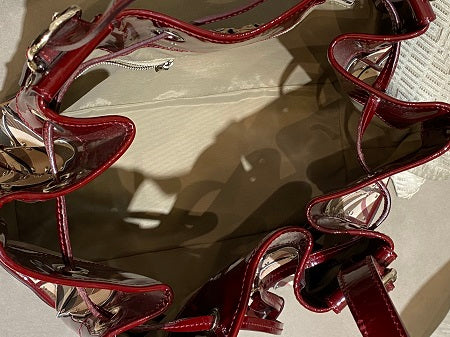 Burberry Dark Red Nova Check Warrior Bag-handbag-Burberry-The Closet Egypt