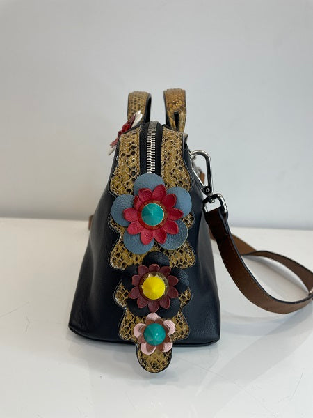 Fendi Black Python Handle By The Way Bag-handbag-Fendi-The Closet Egypt