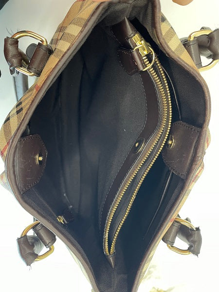 Burberry Brown Haymarket Check Small Northfield Tote Bag-handbag-Burberry-The Closet Egypt