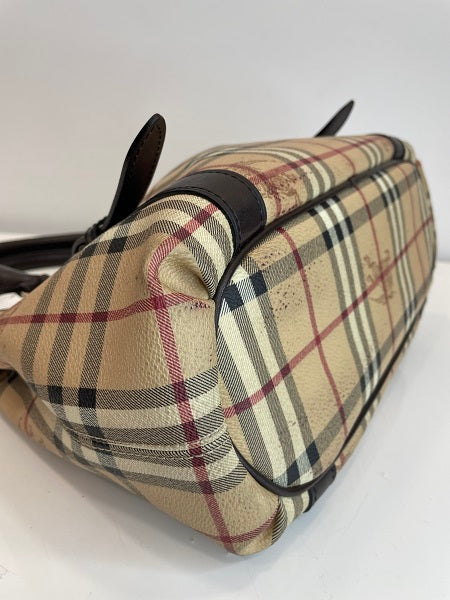Burberry Brown Haymarket Check Small Northfield Tote Bag-handbag-Burberry-The Closet Egypt