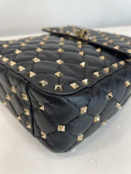 Valentino Black Rockstud Shoulder Bag-handbag-Valentino-The Closet Egypt