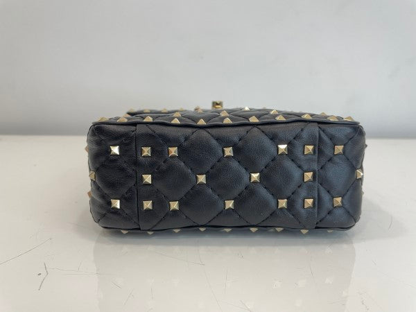 Valentino Black Rockstud Shoulder Bag-handbag-Valentino-The Closet Egypt