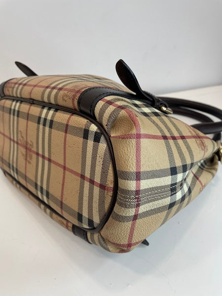 Burberry Brown Haymarket Check Small Northfield Tote Bag-handbag-Burberry-The Closet Egypt