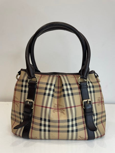 Burberry Brown Haymarket Check Small Northfield Tote Bag-handbag-Burberry-The Closet Egypt