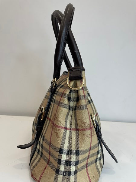 Burberry Brown Haymarket Check Small Northfield Tote Bag-handbag-Burberry-The Closet Egypt