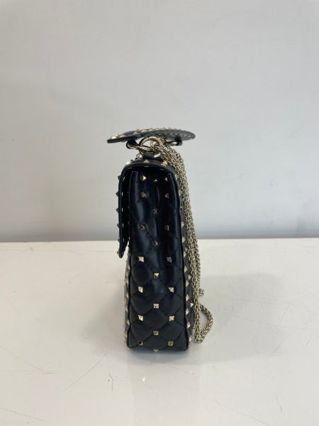 Valentino Black Rockstud Shoulder Bag-handbag-Valentino-The Closet Egypt