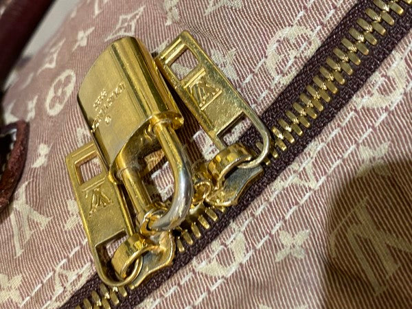 Louis Vuitton Brown Monogram Mini Lin Bandouliere Speedy 30 Bag-handbag-Louis Vuitton-The Closet Egypt