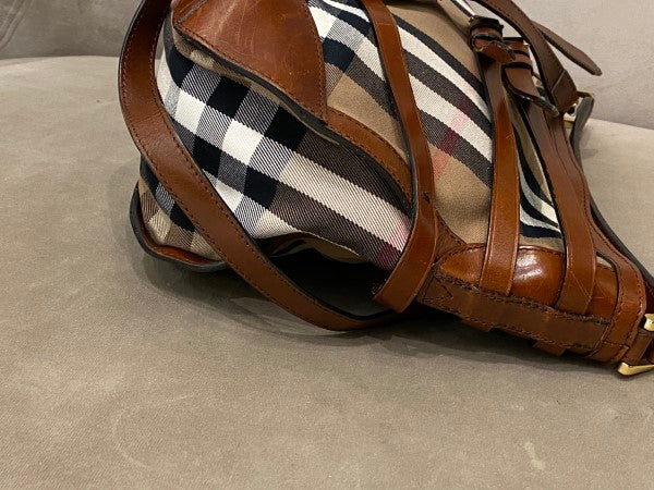 Burberry Brown Bridle House Check Gosford Bag-handbag-Burberry-The Closet Egypt