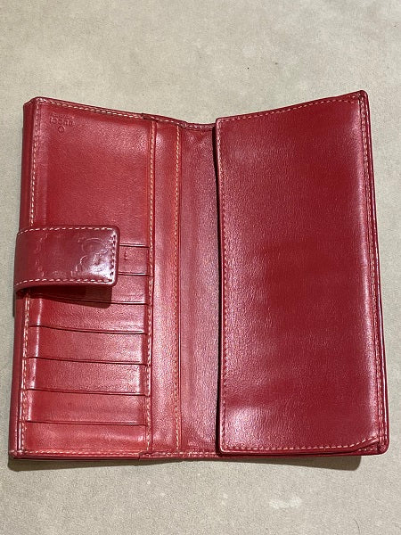Gucci Red GG Guccissima Bow Continental Wallet-wallet-Gucci-The Closet Egypt
