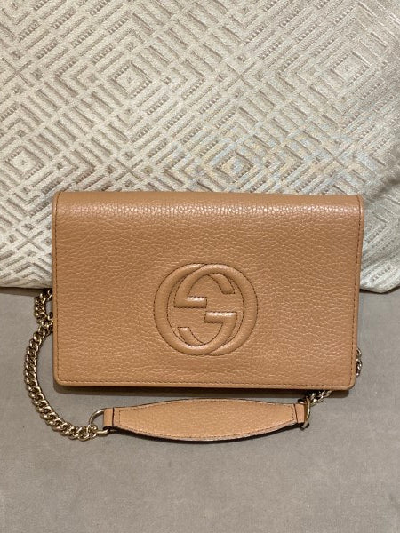 Gucci Caramel Soho Wallet On Chain-handbag-Gucci-The Closet Egypt