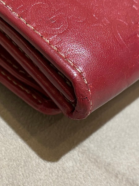 Gucci Red GG Guccissima Bow Continental Wallet-wallet-Gucci-The Closet Egypt