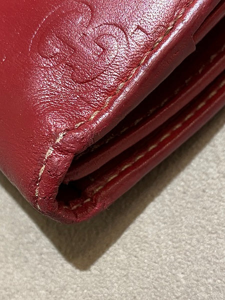 Gucci Red GG Guccissima Bow Continental Wallet-wallet-Gucci-The Closet Egypt