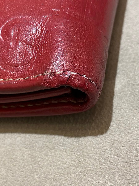 Gucci Red GG Guccissima Bow Continental Wallet-wallet-Gucci-The Closet Egypt