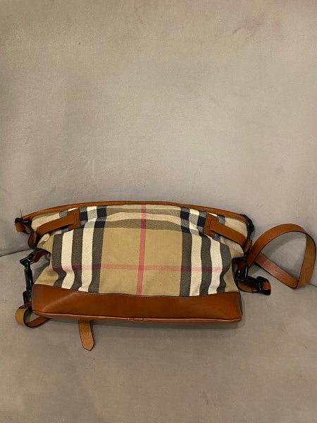 Burberry Brown Haymarket Front Pocket Bag-handbag-Burberry-The Closet Egypt