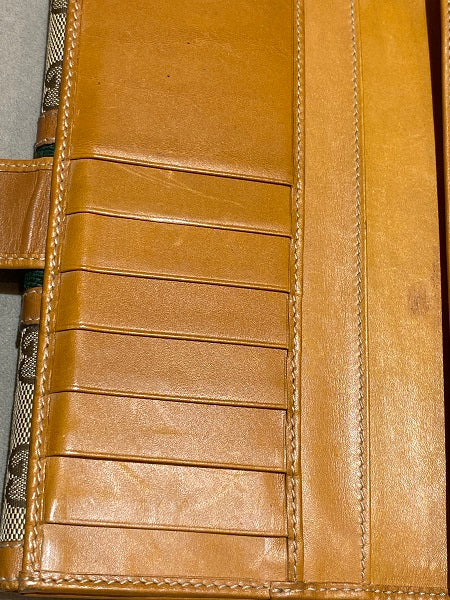 Gucci Brown Monogram Vintage Web Continental Wallet-wallet-Gucci-The Closet Egypt