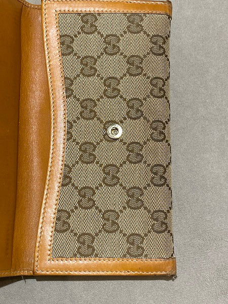Gucci Brown Monogram Vintage Web Continental Wallet-wallet-Gucci-The Closet Egypt