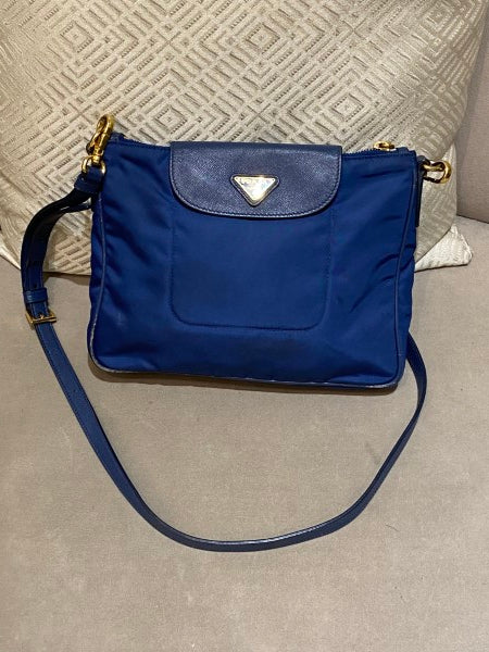 Prada Blue Crossbody Bag-handbag-Prada-The Closet Egypt