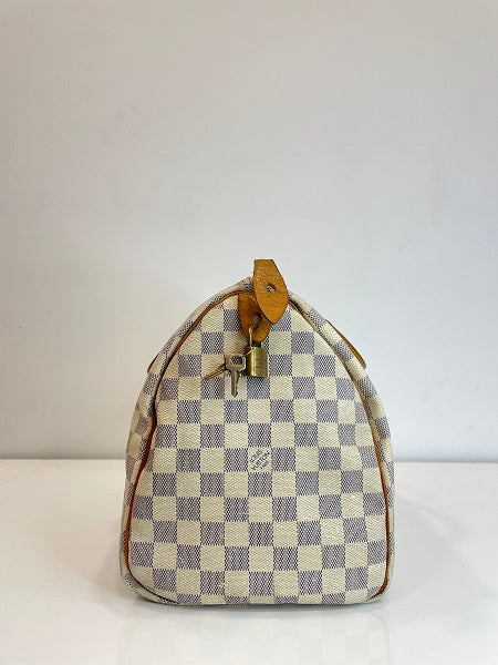 Louis Vuitton Damier Azur Speedy 35 Bag-handbag-Louis Vuitton-The Closet Egypt