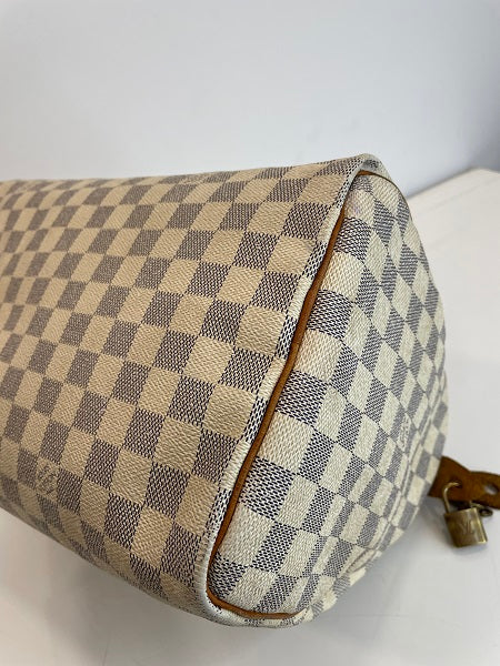 Louis Vuitton Damier Azur Speedy 35 Bag-handbag-Louis Vuitton-The Closet Egypt