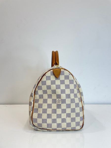 Louis Vuitton Damier Azur Speedy 35 Bag-handbag-Louis Vuitton-The Closet Egypt