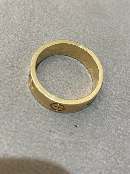Cartier 18K Yellow Gold Love Wedding Band Ring 52