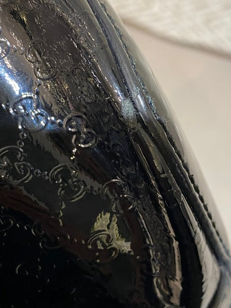 Gucci Black Vernis Microguccissima Bag-handbag-Gucci-The Closet Egypt