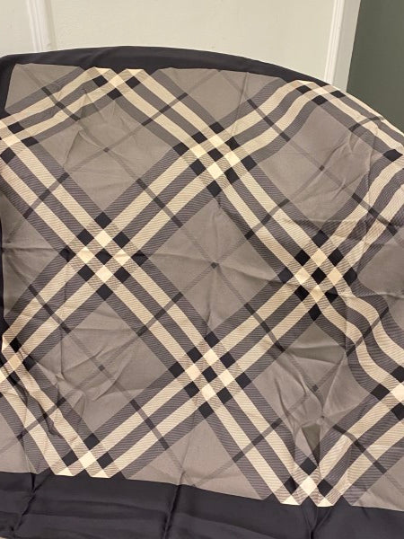 Burberry Grey House Check Square Scarf-Scarf-Burberry-The Closet Egypt