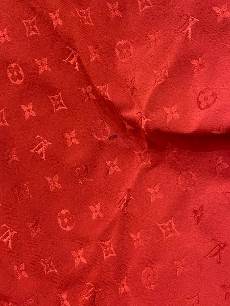 Louis Vuitton Red Monogram Square Scarf-Scarf-Louis Vuitton-The Closet Egypt