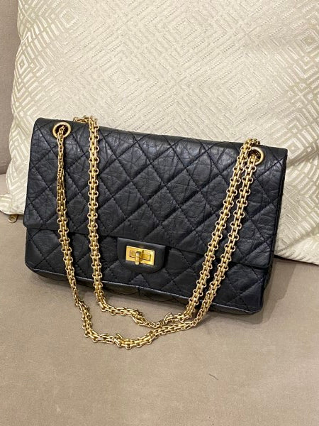 Chanel Black Reissue Double Flap Bag-handbag-Chanel-The Closet Egypt