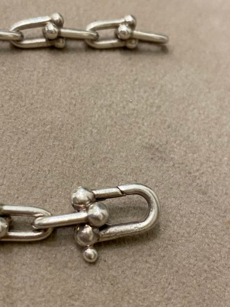 Tiffany & Co Silver Hardwear Necklace W/ Lock & Ball Pendant-Necklaces-Tiffany & Co-The Closet Egypt