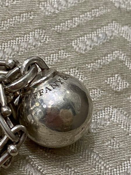 Tiffany & Co Silver Hardwear Necklace W/ Lock & Ball Pendant-Necklaces-Tiffany & Co-The Closet Egypt