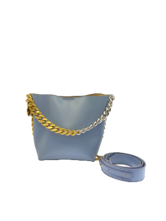 Stella Mccartney Blue Frayme Bucket Tote Bag