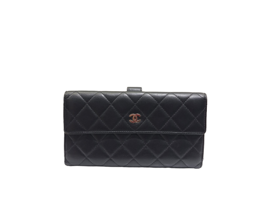 Chanel Black CC Flap Wallet