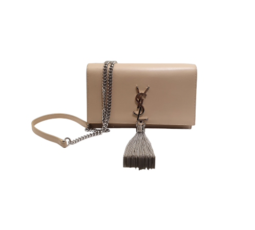 YSL Beige Kate Tassel WOC