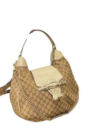 Gucci Bicolor GG Emily Hobo Bag