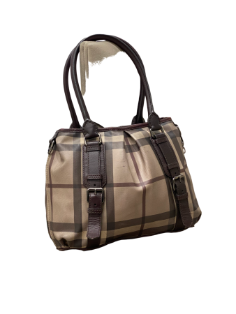 Burberry Bicolor Bridle House Check Bag