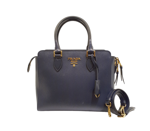 Prada Dark Blue Tote Bag