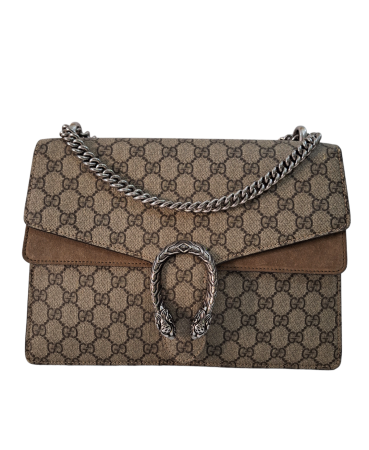 Gucci Bicolor GG Supreme Dionysus Shoulder Bag