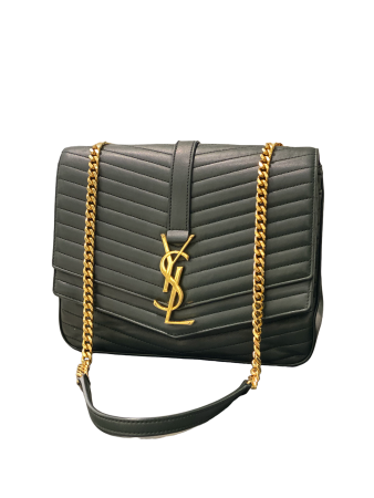 YSL Green Sulpice Medium Shoulder Bag