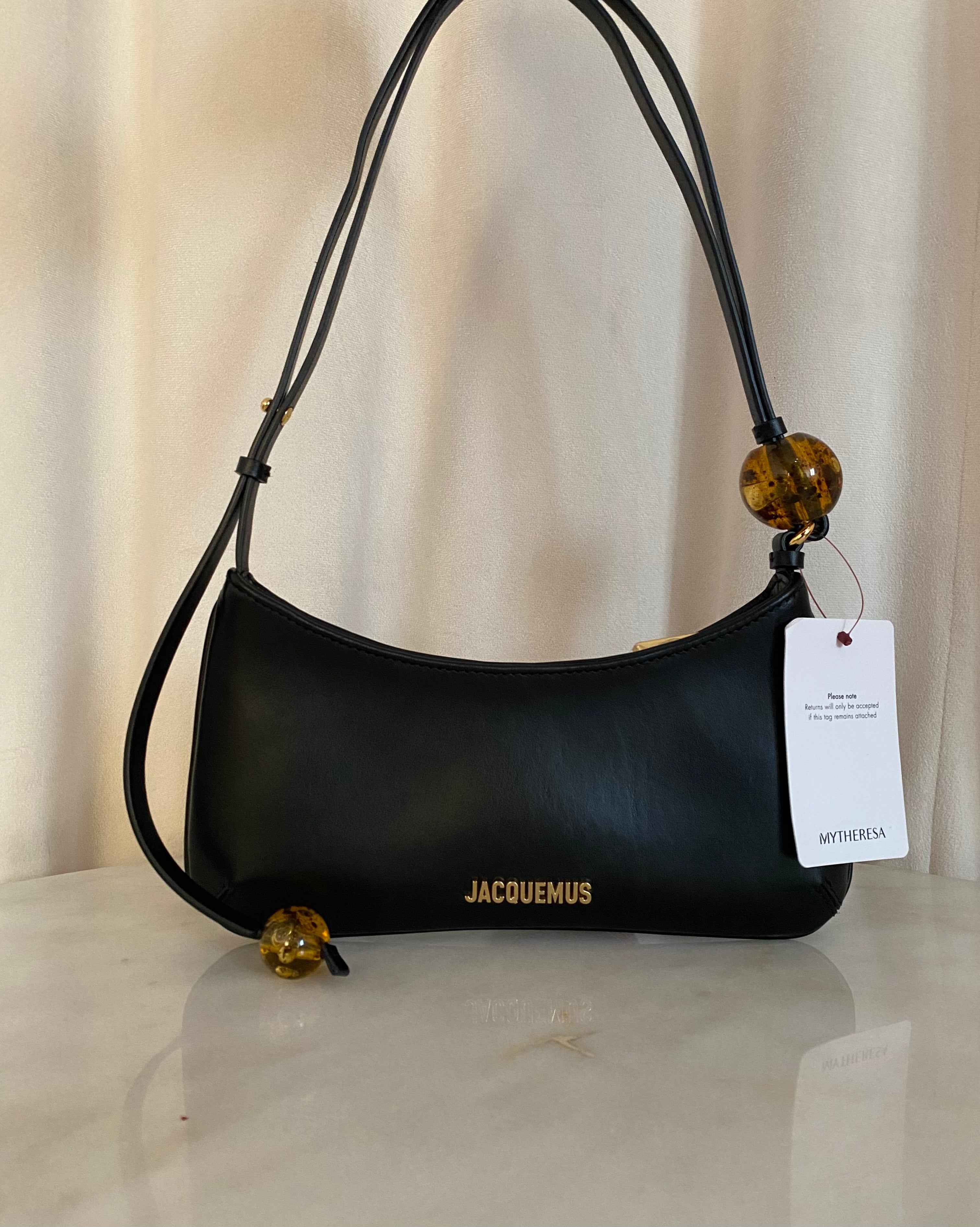 Jacquemus Black The Bisou Shoulder Bag